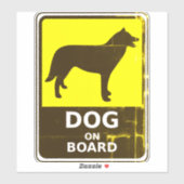 Hond aan boord sticker (Vel)