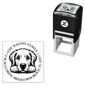 Hond aangepaste gepersonaliseerde thema  zelfinktende stempel (In situ)