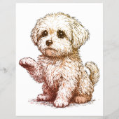 Hond adopteer Flyer Sjabloon Afscheur strook (Achterkant)