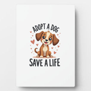 Hond Adopteren Red Een Leven Retro Zoete Puppy Red Fotoplaat