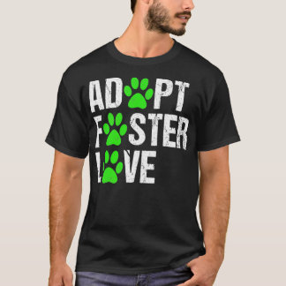 Hond Adoptie Reddingshonden Adopt Kat Shelter Paw T-shirt