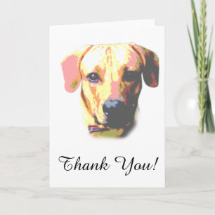 Hond Afbeelding Dank u Bedankkaart