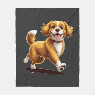 Hond Afleiding Vintage Retro Hondenliefhebber Desi Fleece Deken