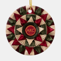Hond Agility Custom MACH Ribbon Kerstmis