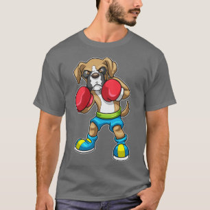 Hond als Boxer met Bokshandschoenen 1 T-shirt