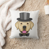 Hond als bruidegom met strik kussen (Deken)