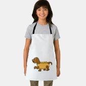Hond als hotdog schort (Insitu)