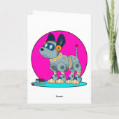 Hond als robot kaart (Achterkant)
