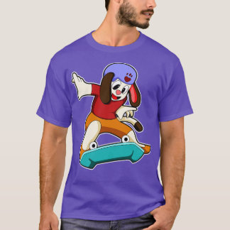 Hond als Skater met Skateboard 1 T-shirt
