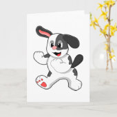 Hond als vechter kaart (Gele Bloem)