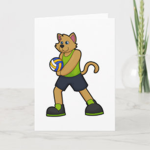 Hond als Volleybalspeler met Volleybal Kaart