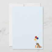 Hond Bad Two Het bot 2e verjaardagsfeestje Kaart (Achterkant)