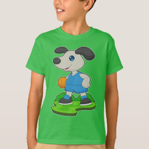 Hond Basketbalspeler Basketbal T-shirt