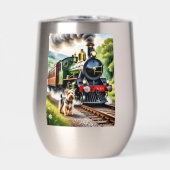 Hond begroet stoomtrein (Voorkant)