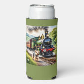 Hond begroet stoomtrein (Seltzer Achterkant)