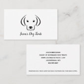 Hond behandelt voedselmaker visitekaartje (Voorkant / Achterkant)