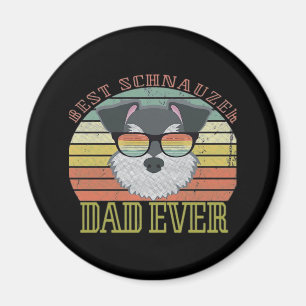 Hond Beste Schnauzer Papa Ooit Tshirt Vaders Magneet