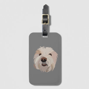 Hond Bichon Frise Leuke Hond Bagagelabel