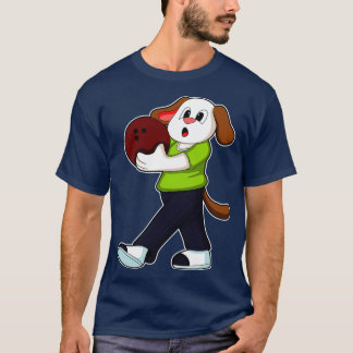 Hond bij Bowling met Bowling bal 1 T-shirt