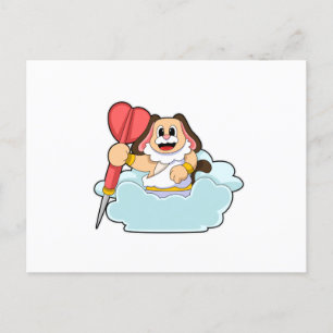 Hond bij Darts met Pijl Briefkaart