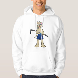 Hond bij Gevist met Geviste staaf en vis Hoodie