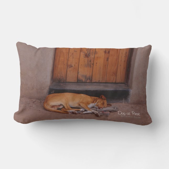 Hond bij Rest Kussen (Voorkant)