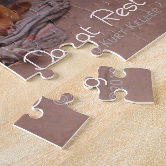 Hond bij Rest Legpuzzel (Zijkant)