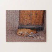 Hond bij Rest Legpuzzel (Horizontaal)