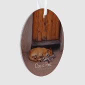 Hond bij Rest Ornament (voorkant)