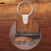 Hond bij Rest Sleutelhanger (Voorkant)