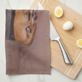 Hond bij Rest Theedoek (Quarter Fold)