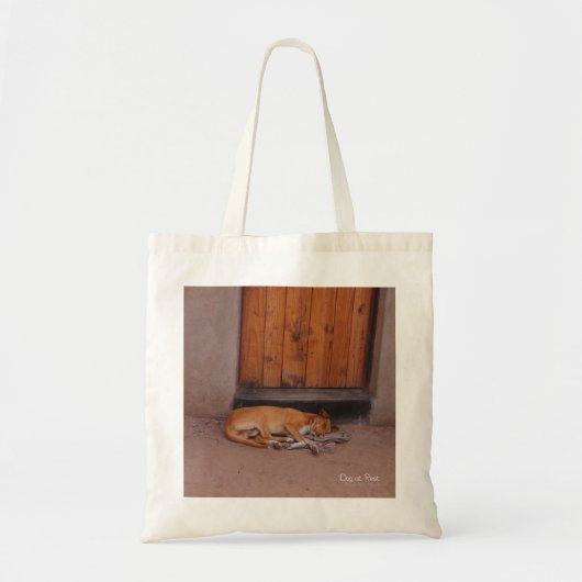 Hond bij Rest Tote Bag (Voorkant)