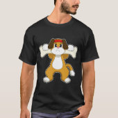 Hond Bodybuilder Bone T-shirt (Voorkant)