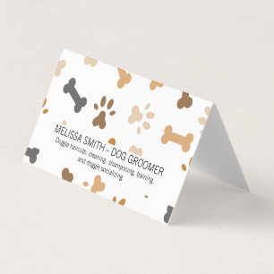 Hond Bone en Paw Prints Visitekaartjes