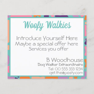 hond bot ontwerp bedrijf Briefpapier Flyer