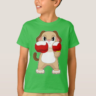 Hond Boxer Bokshandschoenen Boksen T-shirt
