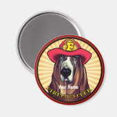 Hond brandweermagneet magneet (Voorkant / Achterkant)