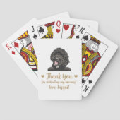 Hond bruiloft gunst speelkaarten (Achterkant)