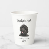 Hond bruiloft papieren bekers (Voorkant)