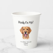 Hond bruiloft papieren bekers (Voorkant)