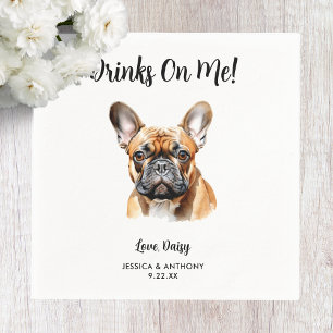 Hond bruiloft servetten