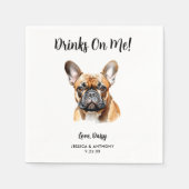 Hond bruiloft servetten (Voorkant)