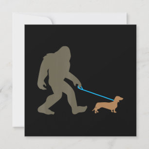 Hond Cadeau   Bigfoot Wandelende Dachshund Kaart