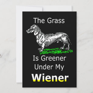 Hond Cadeau   Het Gras Is Groener Onder Mijn Wiene Feestdagenkaart