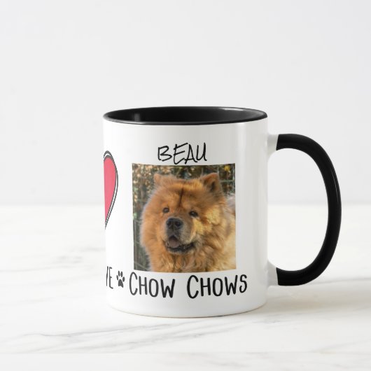 Hond Chow Chows mok (Rechts)