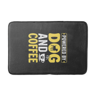 Hond Coffeeliefhebber Aangedreven Door Design Badmat