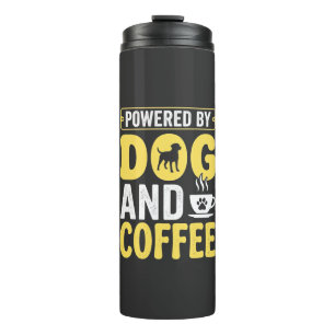 Hond Coffeeliefhebber Aangedreven Door Design Thermosbeker