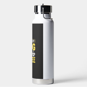 Hond Coffeeliefhebber Aangedreven Door Design Waterfles