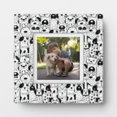 Hond Collage Frameless Foto Ezel Terug Fotoplaat (Voorkant)