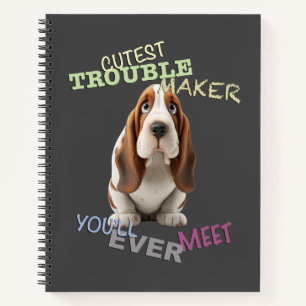 Hond Cuttest Trouble Maker Schattig Schattig Grapp Notitieboek